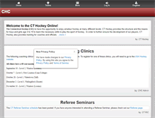 Tablet Screenshot of chchockey.org